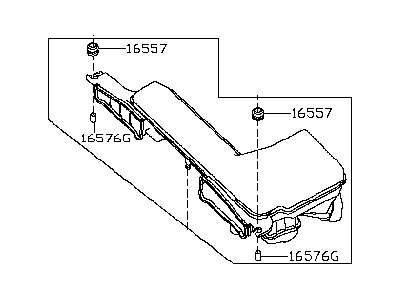 Infiniti 16554-3KY0A Air Duct
