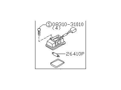 Infiniti 26460-6P004 Lamp Assy-Personal