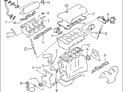 Infiniti 10101-7J026 Gasket Kit-Engine Repair