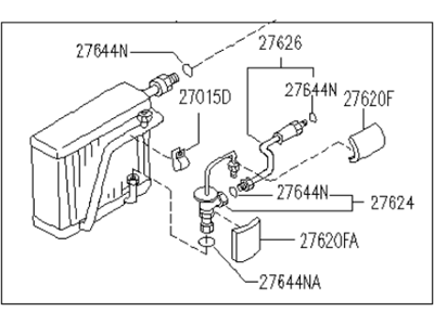 Infiniti 27280-10Y03 Evaporator Assy-Cooler