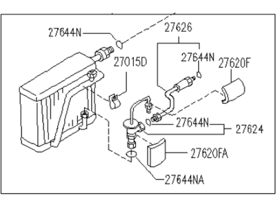 Infiniti 27280-10Y02 Evaporator Assy-Cooler