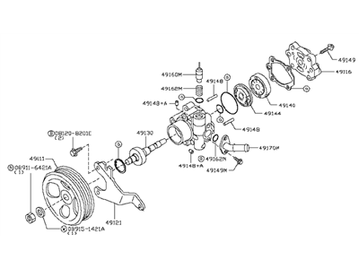 Infiniti 49110-JK01A Power Steering Pump Assembly