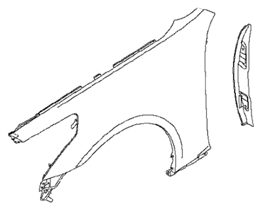 Infiniti 63101-AL530 Fender-Front, LH