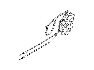 Infiniti 82500-CL00A Lock & Remote Control Assembly-Rear Door, RH