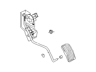 Infiniti 18002-AM81D Lever Complete - Accelerator, W/DRUM