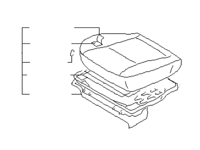 Infiniti 87350-6P664 Cushion Assy-Front Seat
