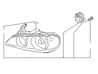 Infiniti 26075-3Y418 Headlamp Housing Assembly, Left