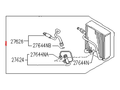 Infiniti 27280-67U03 Evaporator Assy-Cooler