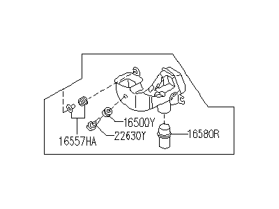 Infiniti 16549-10Y10 Duct Assembly-Air With RESONATOR