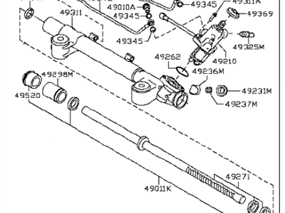 Infiniti 49200-1BA2C Power Steering Gear Assembly