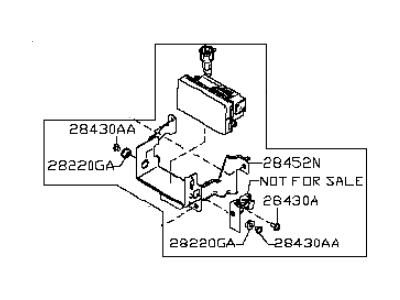 Infiniti 28437-1MG0B Distance Sensor Assembly