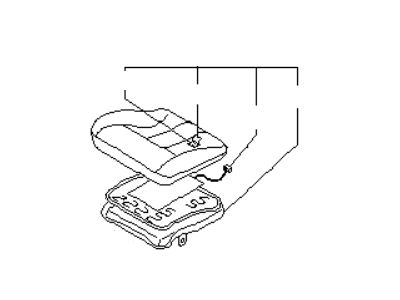 Infiniti 87300-75U11 Cushion Assy-Front Seat