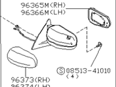 OEM Infiniti I30 Mirror Assembly-Door, LH - K6302-55U01