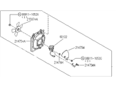 OEM Infiniti G20 Fan & Motor Assy-Condenser - 92120-78J07