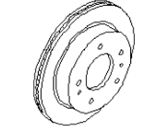 OEM Infiniti Q45 Rotor - Disc Brake, Front - Kl - 40206-6P010
