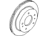 OEM 2000 Infiniti Q45 Rotor - Disc Brake, Front - Kl - 40206-6P010