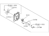 OEM 1991 Infiniti G20 Motor & Fan Assembly - 92120-54J00