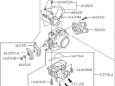 OEM Infiniti G20 Chamber Assy-Throttle - 16119-4M800