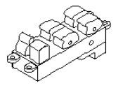 OEM Infiniti G20 Main Power Window Switch Assembly - 25401-7J400