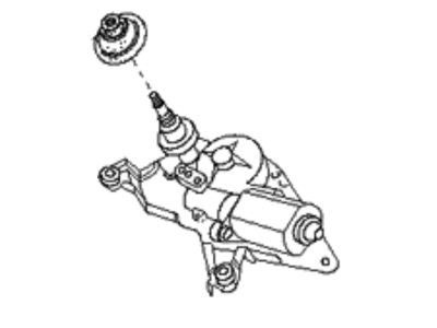 Kia 0K34A67450D Rear Wiper Motor Assembly