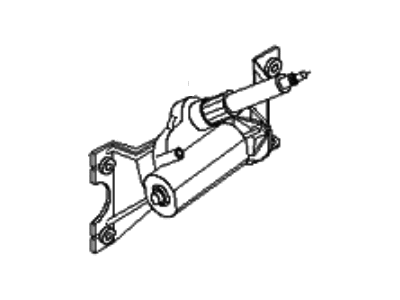 Kia 0K07267445C Rear Wiper Motor & Bracket
