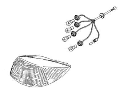 Kia 0K32A51160 Lamp-Rear Combination, LH