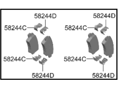 Kia 58302ATA00 PAD KIT-REAR DISC BR