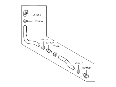 Kia 25415E6000 Hose Assembly-Radaator, Lower