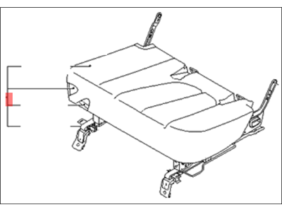 Kia 891001D051460 Cushion Assembly-Rear 2ND