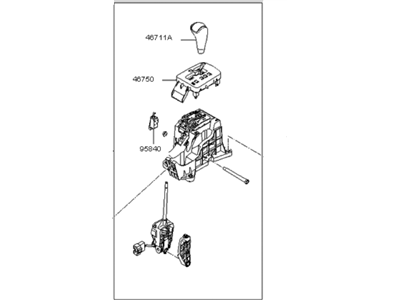 Kia 467002G080VA Lever Assembly-Atm