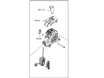 Kia 467002G120VA Lever-Complete