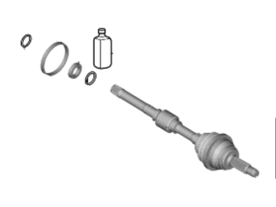 Kia 495L1AT000 JOINT & SHAFT KIT-WH