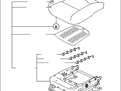 Kia 881001M500AF1 Cushion Assembly-Front Seat
