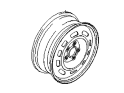 Kia K9965656050 Wheel-Disc, Steel