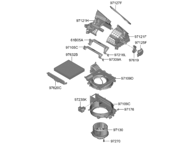 Kia 97100AT000 BLOWER UNIT