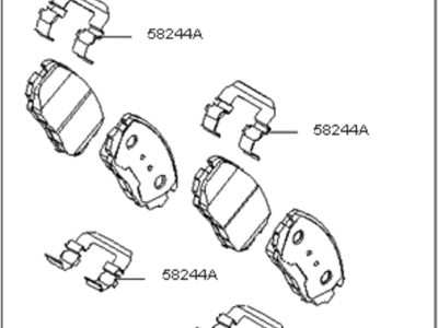 Kia 583023FA00 Pad Set-Rear Disc Brake