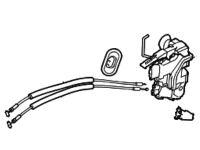 Kia 813103R100 Front Door Latch & Actuator Assembly, Left