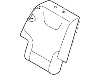 Kia 89460CV010CWD COVERING-RR SEAT BAC