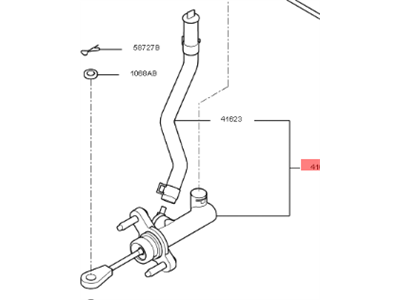 Kia 41605B2310 Clutch MASTER/CYLINDER