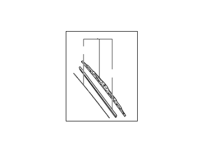 Kia 983603W000 Passeger Windshield Wiper Blade Assembly