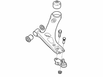 Kia 545013W600 Arm Complete-Front Lower