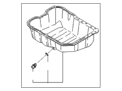 Kia 2151025050 Pan Assembly-Engine Oil