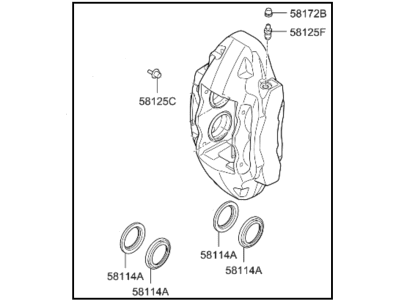 Kia 58190G9A20 CALIPER Kit-Brake, RH