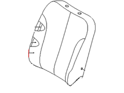 Kia 883604D221CS5 Front Seat Back Driver Covering