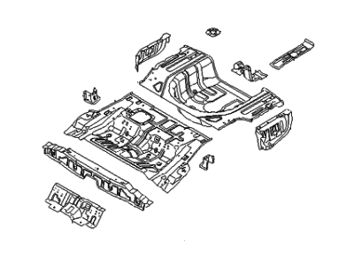 Kia 655102G150 Panel Assembly-Rear Floor