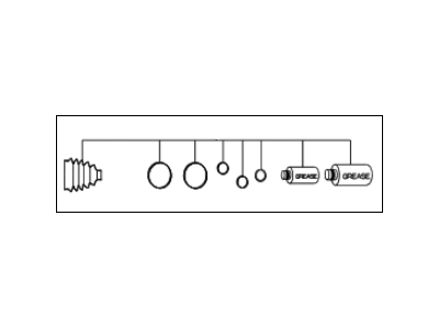 Kia 495941F200 Boot Set-Out Joint