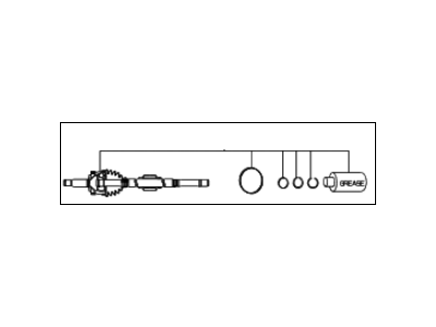 Kia 495911F210 Joint Set-Outer, LH