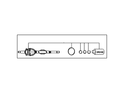 Kia 495911F410 Joint Set-Outer, LH