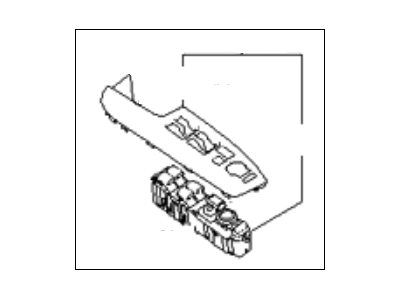 Kia 935702J231ABT Power Window Main Switch Assembly