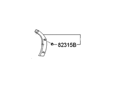 Kia 817401U000H9 Trim Assembly-Tail Gate